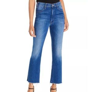 Mother The Hustler Ankle-Length Frayed Jeans